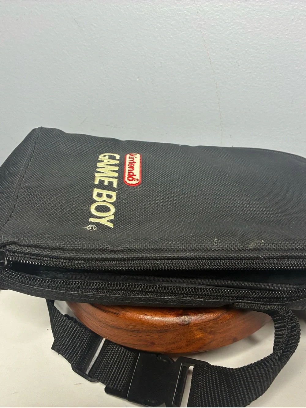 Nintendo Game Boy Carrying Case Bag Black Shoulder Strap Vintage